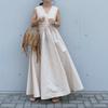Summer 2024 Korean Style Sleeveless Swing Dress - Trendy Medium Length, Loose Fit