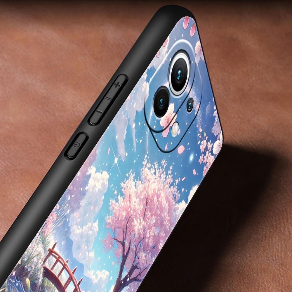 Корейский чехол-накладка с цветами для Xiaomi Mi 17 Pro Max 15 14 13 12 11 Ultra 15T 14T 13T 12T 11T Pro Lite Мягкий ТПУ корпус Fundas