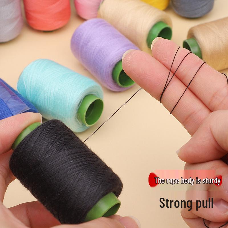 Черно-белые бытовые катушки швейных ниток - Идеальны для починки одежды и квилтов