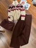 Women's Retro Fair Isle Wool Pullover - High Neck, Half Zip, Red, Thick for Autumn/Winter