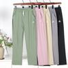 Летние быстросохнущие брюки, тонкие женские брюки, спортивные брюки Ice Silk, классные брюки, повседневные брюки с высокой талией