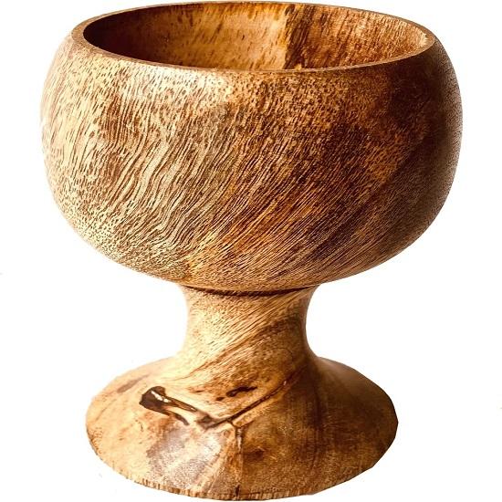 Wooden Goblet Handmade Chalice Wine Drinking Cup,15.24 Cm X 5oz, Perfect for Wedding, Christmas, Eucharist  Kiddush 1Pc