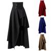 Cosplay Medieval Skirt Soft Breathable Vintage Dress Up Hem Maxi Skirt Clothing Halloween Costume for Women