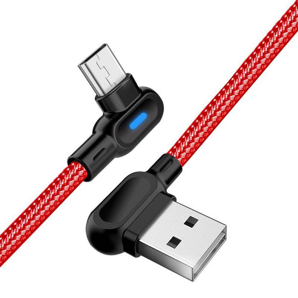 Angle 90 Degree Elbow Adapter Micro USB Type C Cable Data Cable Charger Wire Fast Charging Cable