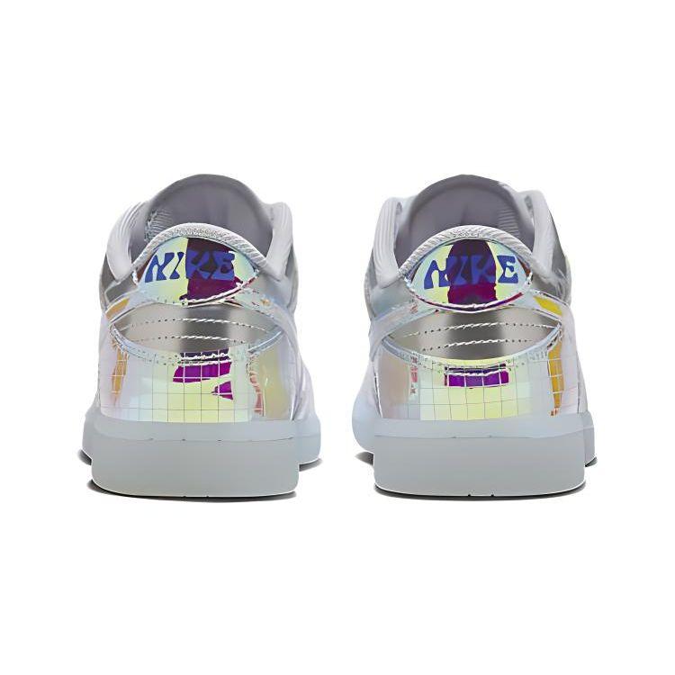 Nike Dunk Low SE PS Be True to Your DNA — Серебряные детские кроссовки металлик-серебристый белый многоцветный FV3618-001