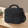 Detachable Strap Lunch Tote Quilted Puffer Lunch Storage Portable Thermal Bag  Beach