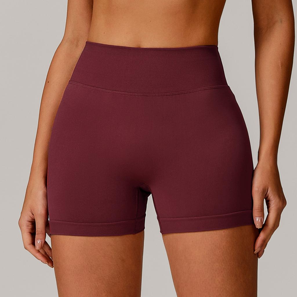New Seamless High Waisted Yoga Shorts, Cinching And Lifting Hips, Fitness Pants For Wearing, Running And Sports Shorts For Women