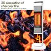 Портативный обогреватель с дистанционным управлением 3D Flame, 2 режима нагрева и охлаждения, 9-часовой таймер с возможностью вращения
