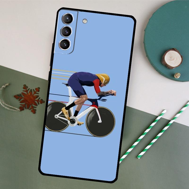 Mountain Bike Cycling Phone Case For Samsung Galaxy S26 S24 Ultra S20 S21 S22 S23 S25 Plus S10 S25 FE Back Cover