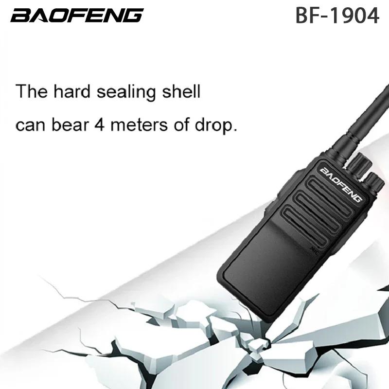1/2PCS Baofeng BF-1904 Walkie Talkie High Power UHF 400-520Mhz FM Radio Type-C Charging Long Range Portable CB Ham Radio BF1904