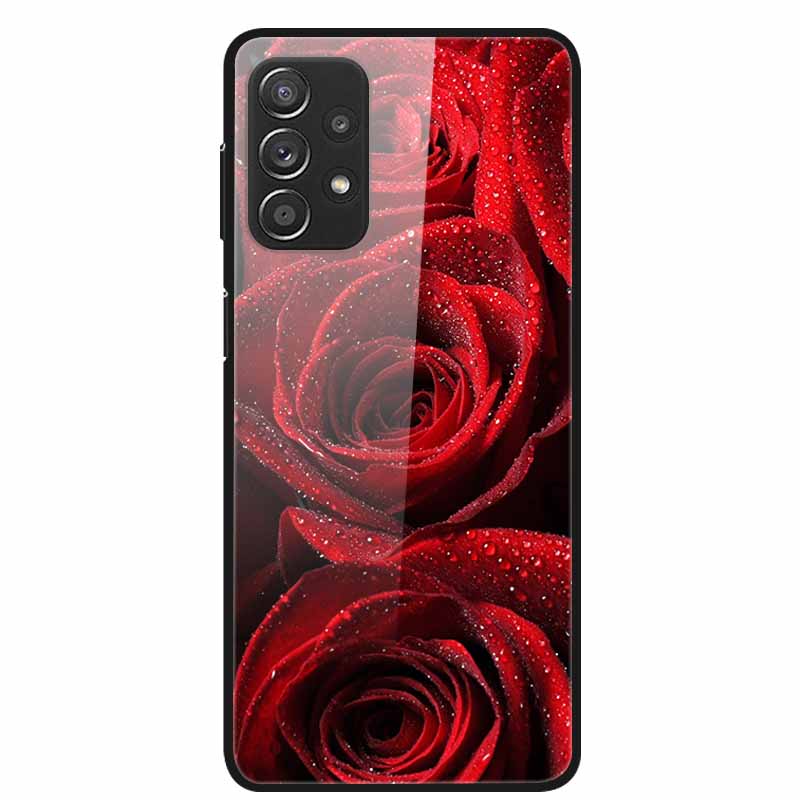 Для Samsung A52 5G 4G Чехлы A52s 5G Закаленное Стекло Жесткие Задние Чехлы Для Samsung Galaxy A52 5G Чехлы для Телефона Funda A 52s 2022 A528B