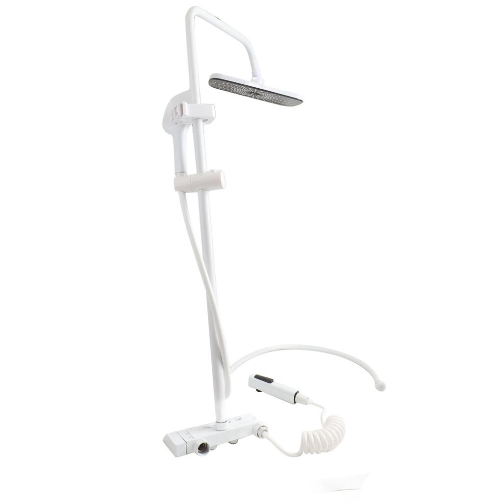 Rainfall Shower Head Set Push Button High Pressure Multiple Water Spray Modes Shower System for