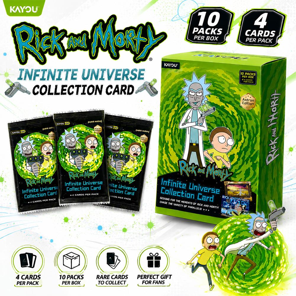 Genuine Rick And Morty Cards Infinite Universe Version Rare Cards To Collect Flash Tcg Gift For Fans