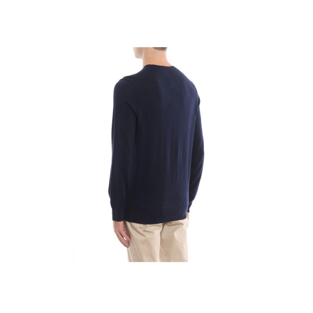 Polo Ralph Lauren Embroidered Logo Crew Neck Long Sleeve Sweater Men Sweater Dark-Blue 710714346-002