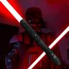 YDDSABER Lightsaber LED Force FX Lightsaber Sound Effects Rechargeable Light Up Sword Metal Hilt (Black Hilt with Red Blade)