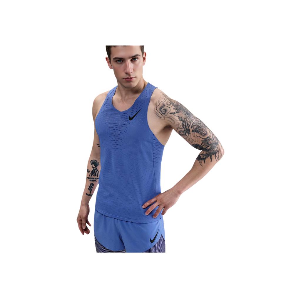Nike Aeroswift Dri-Fit Adv Comfortable Fashion Simple Versatile Vest Men Tops Blue FN4232-411