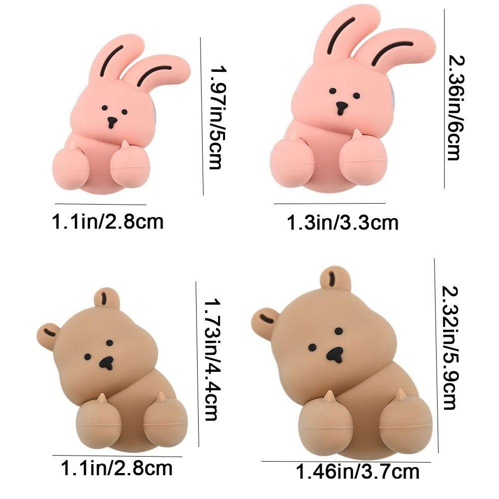 Wall-mounted Bunny Toothbrush Holder Cartoon Sundries Storage Rack  Bathroom