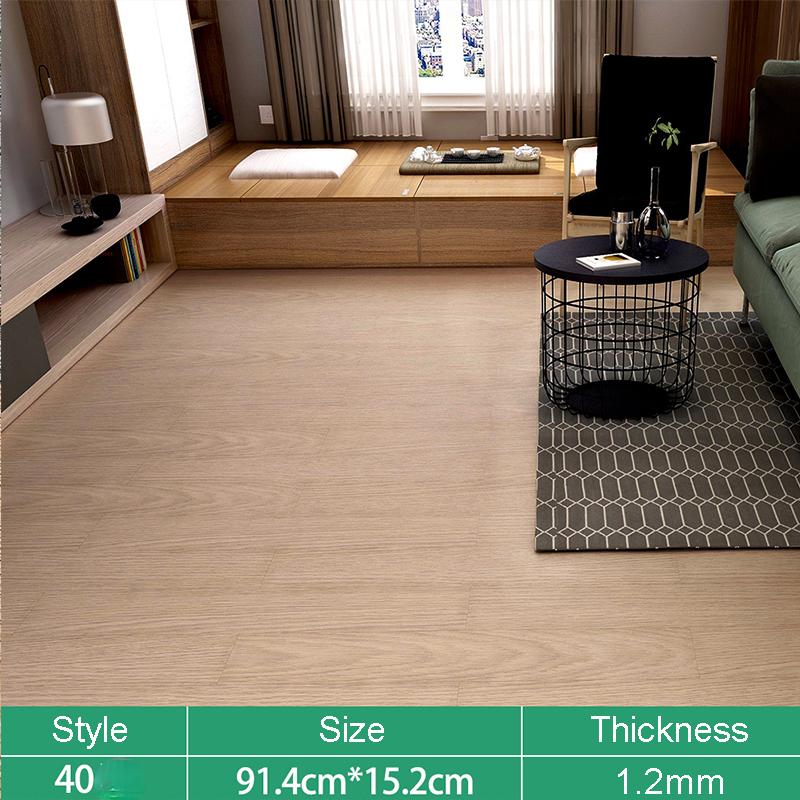 Wood Grain Floor Stickers 3D Wall Sticker PVC Waterproof Self-Adhesive Wallpaper Kitchen Living Room Home Floor Decor