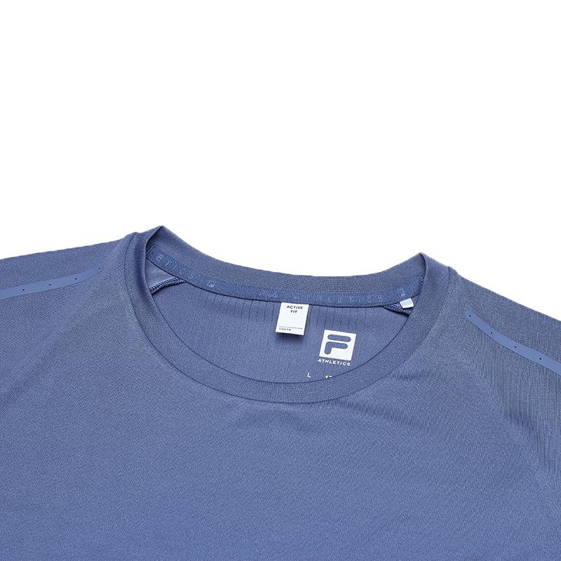 FILA T Shirt Men's Bright Gray Blue A11M441101FBU