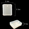 Pendant Oval Rectangle Handmade Epoxy Silicone Glue Resin Decorative Mould Jewelry Making Mold Tool