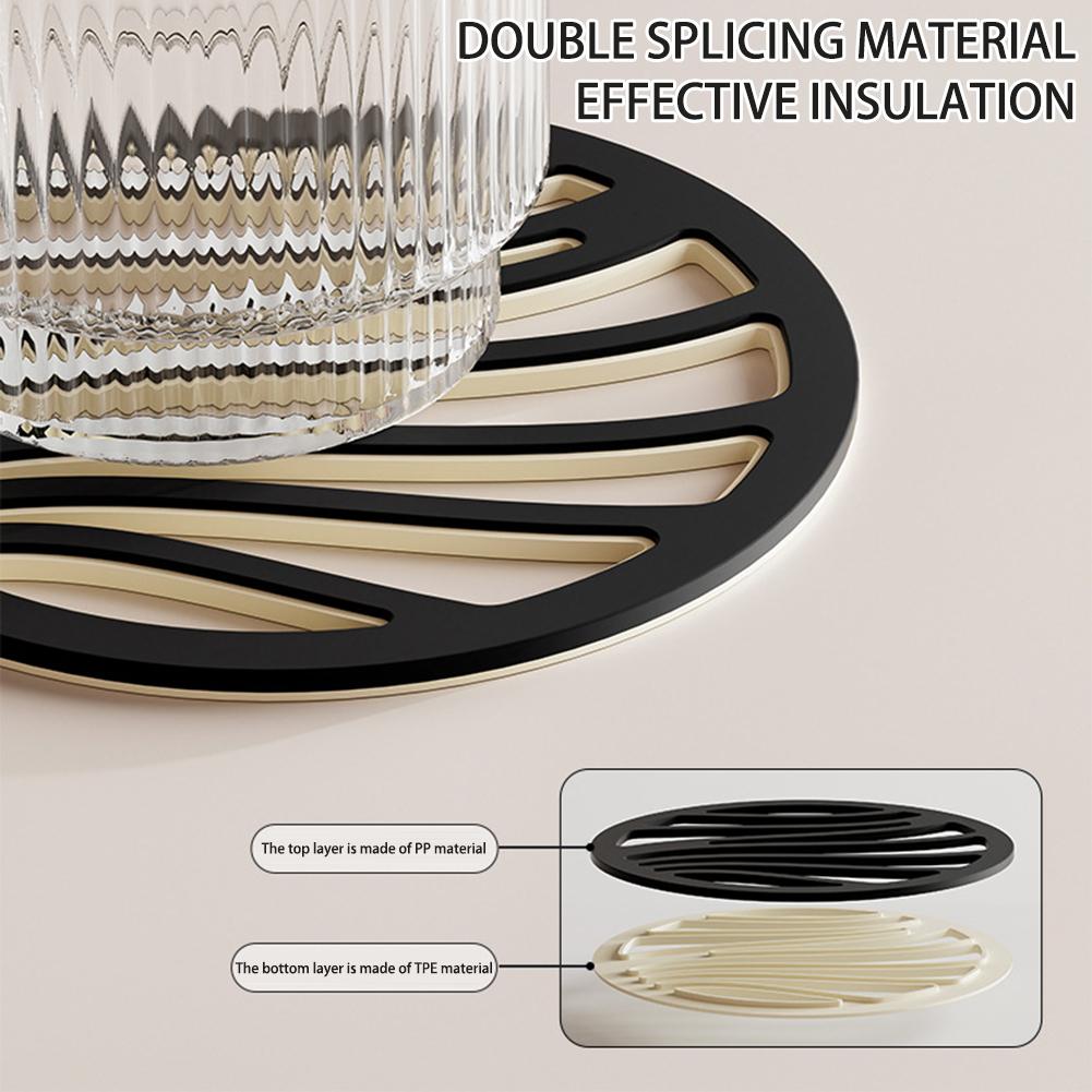 Круглая/квадратная изоляционная подкладка для рабочего стола, термостойкая, нескользящая подставка для чашки для домашней кухни