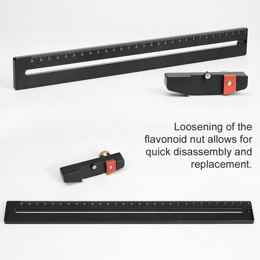 290 мм алюминиевый сплав деревообрабатывающий круглый чертежный линейка многофункциональный плотницкий измерительный инструмент