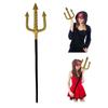 Devil Pitchfork Devil Costume Plastic Pitchfork Devil Costumes Accessory Kids Adult Gold Fork & Black Handle