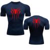 Running T Shirt Men Short Sleeve Compression Shirt Summer Quick Dry Top Black Bodybuilding Muscle Shirt Workout Breathable Gym
