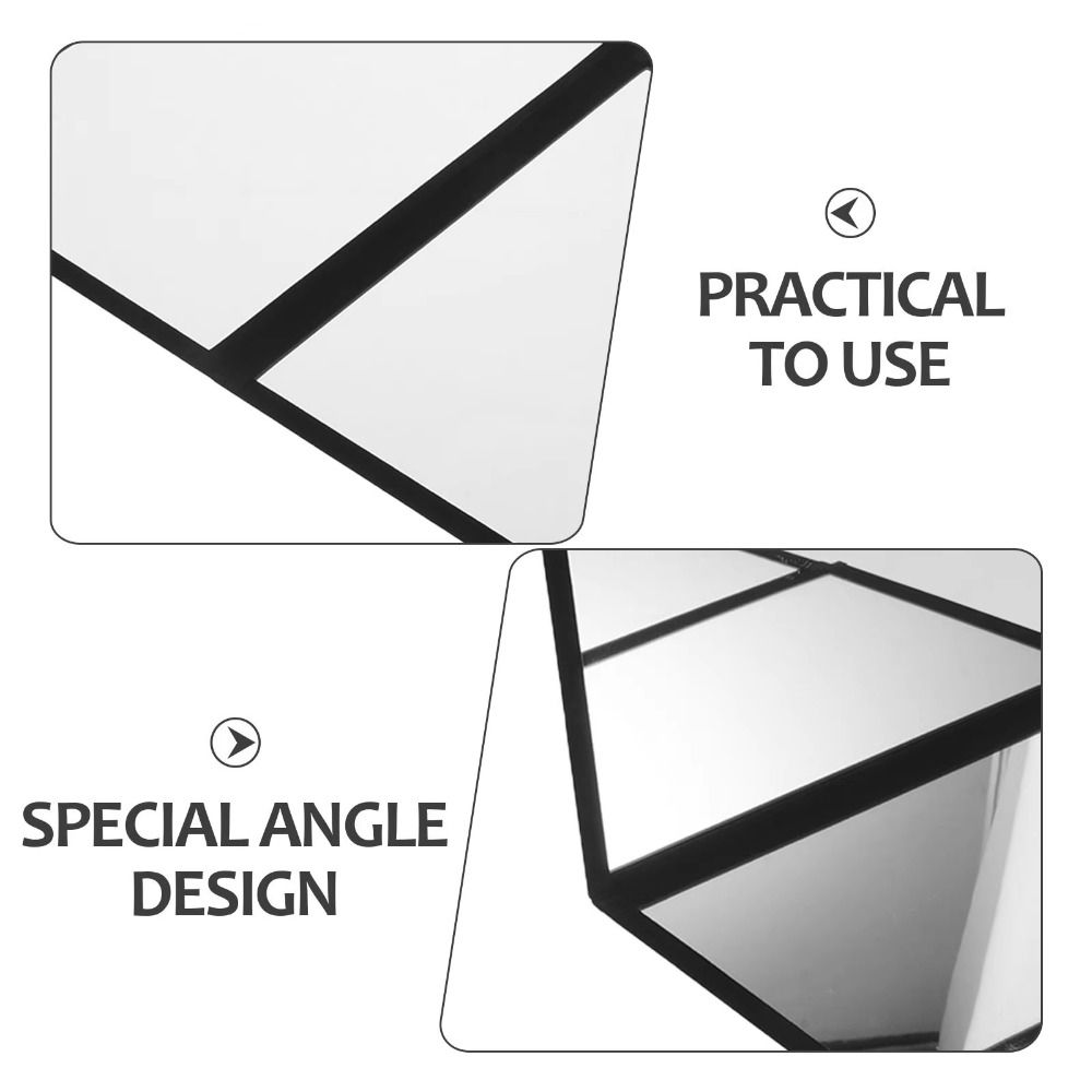 Stage Illusion Practicing Mirror Gimmick Accessories Magic Tricks Mirror 3-Way Mirror Interactive