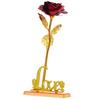 Золотая красная роза цветок с любовью статуэтка - Подарок на День розы - Подарок на День святого Валентина для девушки, парня, мужа, жены - День святого Валентина