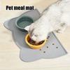 TPR Pet Meal Mat Waterproof and Anti Slip Pet Feeding Mats Durable and Lightweight Food Pad Cat and Dog Bowl Mat Cat Food Tray Placemat