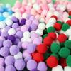 100 Pcs Chrismas Colors DIY Pom Pom Ball Candy Colors DIY Plush Ball Pompom Fur Balls Clothing