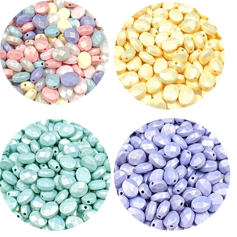 Акриловые макароны 20 шт плоские бусины дисперсионные бусины горячая распродажа новые для самостоятельного изготовления ювелирных изделий серьги своими руками украшения браслеты из бисера 8*10 мм аксессуары