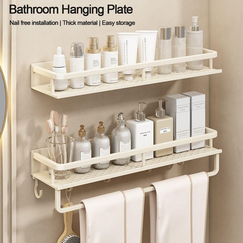 Настенная подвесная тарелка для ванной комнаты Перфорированная/Бесперфораторная вешалка для полотенец Аксессуары для ванной комнаты