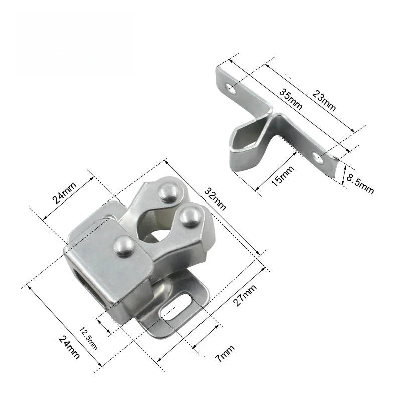 2-10 шт. Магнитные защелки для шкафа с нажимным механизмом, ограничитель двери, доводчик, стопор, демпфер, буфер для мебельной фурнитуры, аксессуары