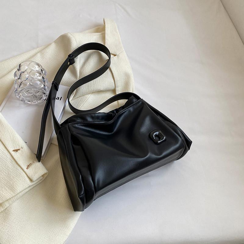 Fashion Solid Color Minimalist Crossbody Bag Urban Simple Style Small Shoulder Bag