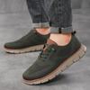 2024 New Lightweight Lace-Up Casual Men's Shoes Breathable Flying Weaving Loafers Men's Large Size Men Loafers