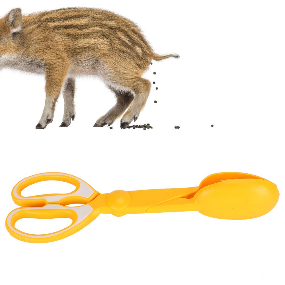 Pet Portable Scissor Dog Cat Pooper Scooper Clamp Pet Waste Cleaner Outdoor Pet SuppliesYellow