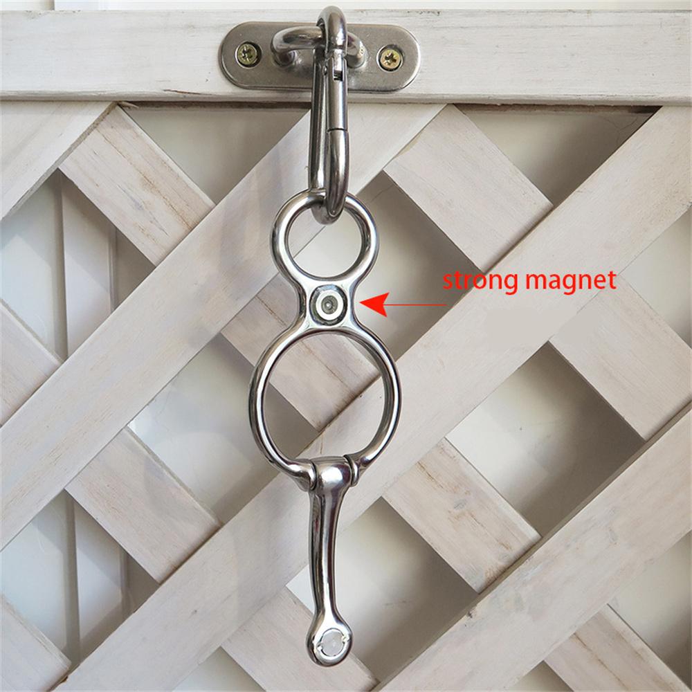 Stainless Steel Horse Rope Tie Ring Rope Release Device Set For Equestrian Needs