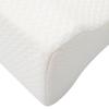 Knee Pillow White Memory Foam and Polyester 26 x 21.5 x 15 cm