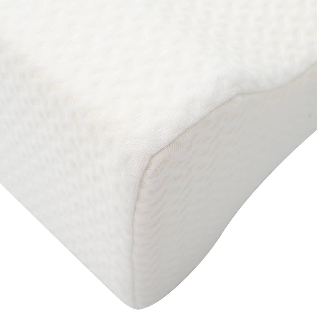 Knee Pillow White Memory Foam and Polyester 26 x 21.5 x 15 cm