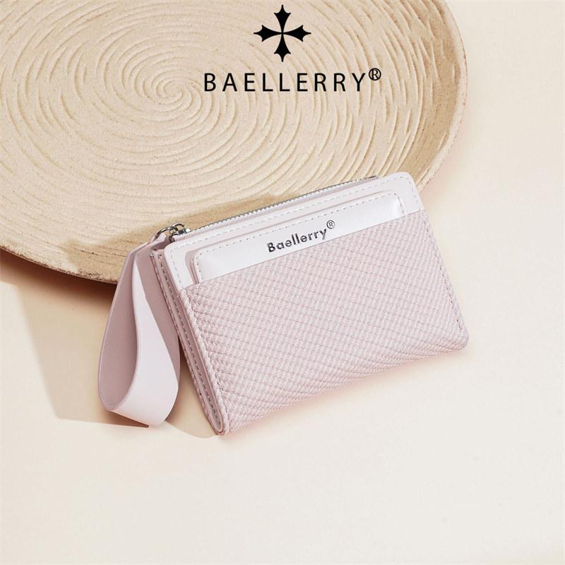 Baellerry Модный Дизайн Короткие Кошельки для Женщин Мужчин Повседневный Классический Складной Кошелек на Молнии Кошелек для Денег