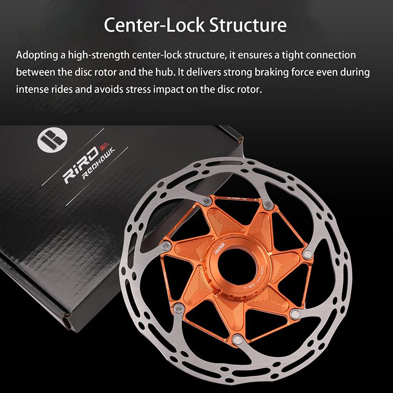 RIRO Center Lock Bike Disc 140MM 160MM Brake Rotor Floating Structure Disc High Strength Heat- dissipation Bike Brake Rotor
