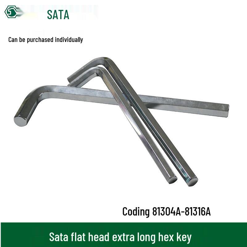 Набор extra-длинных метрических шестигранных ключей SATA из хромованадиевой стали (81304A-316A)
