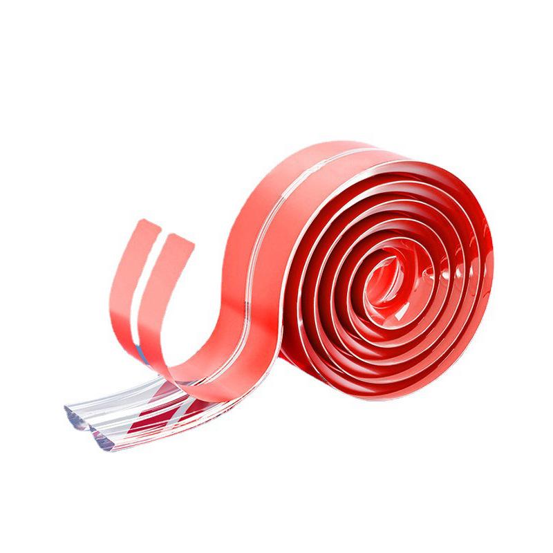 Прозрачная W-образная противоударная полоса, 10 мм*2,0 мм, самоклеящаяся защитная кромка для детской безопасности