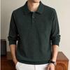 Tucano Men's Business Casual Long Sleeve Knit Polo