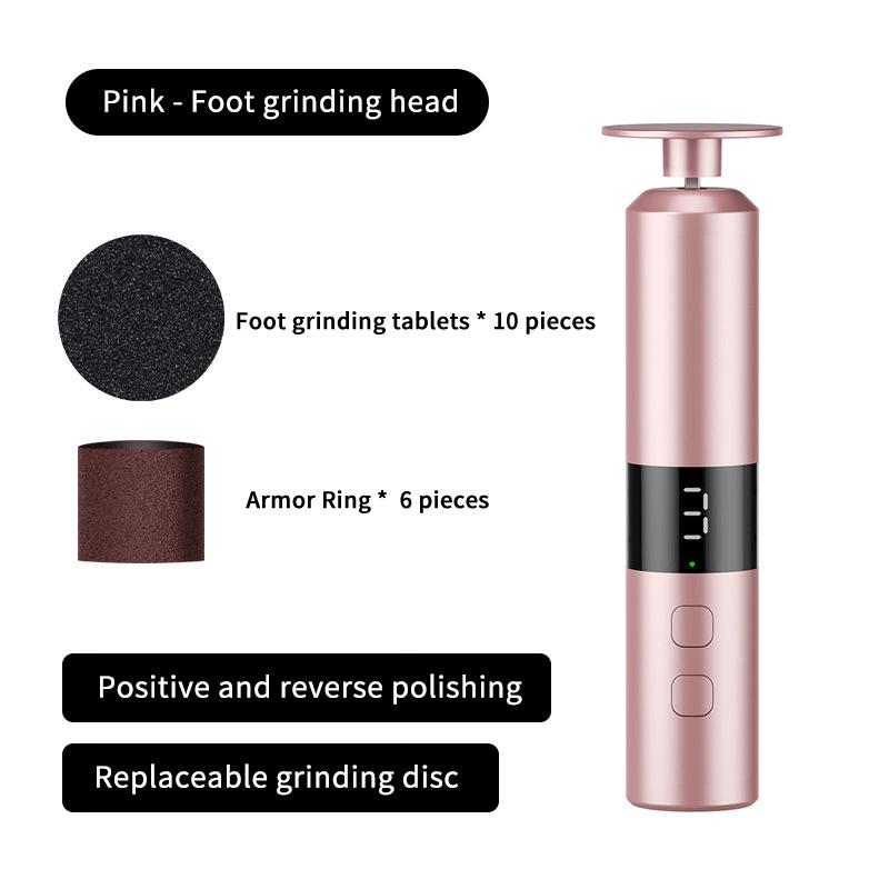 2-1 Rechargeable Foot Callus Remover and Nail Drill Combo with User-Friendly LED Display