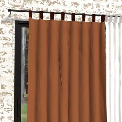 Портьера из стираной микрофибры 135x250 см BOHEME terra, Soleil d'Ocre