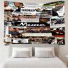 Custom Name Fast & Furious Print Tapestry, Backdrop, Easy Setup, Ideal for Bedroom, Office & Living Room, with Aesthetic Wall Hanging Decor.