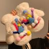 Winter Fuzzy Gloves Women Cartoon Warm Gloves Cute Thickened Fleece Lined Gloves for Indoor